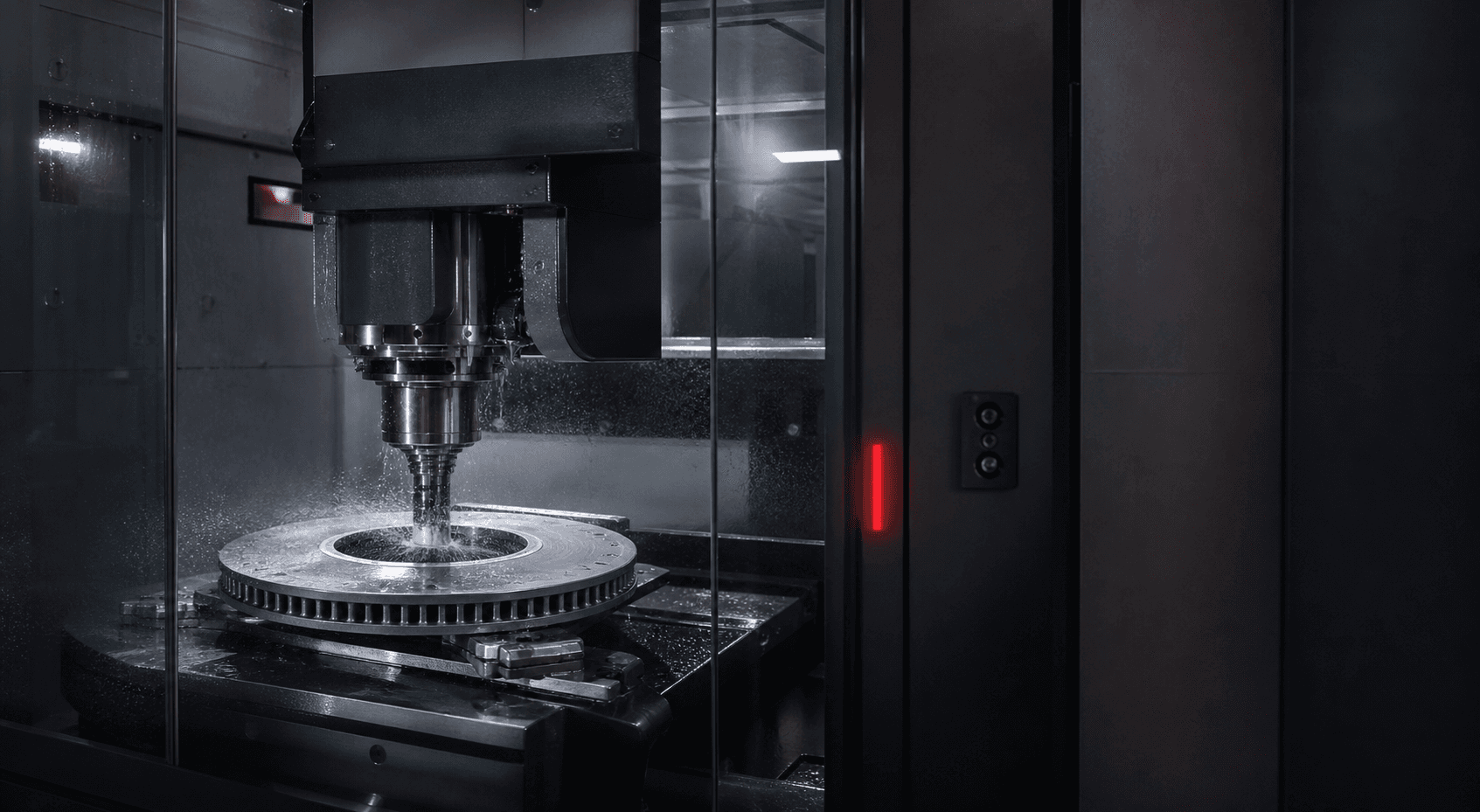 Precision brake rotor machining in a modern CNC facility